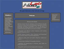Tablet Screenshot of hololab.ulg.ac.be