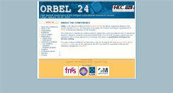 Desktop Screenshot of orbel24.ulg.ac.be