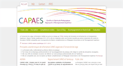Desktop Screenshot of capaes.ulg.ac.be