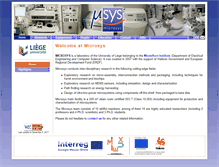 Tablet Screenshot of microsys.ulg.ac.be